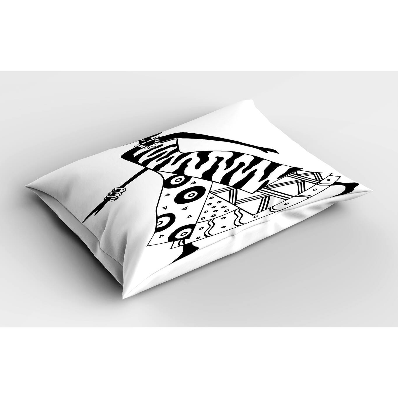 Ambesonne African Pillow Sham, Decorative Standard King Size Printed