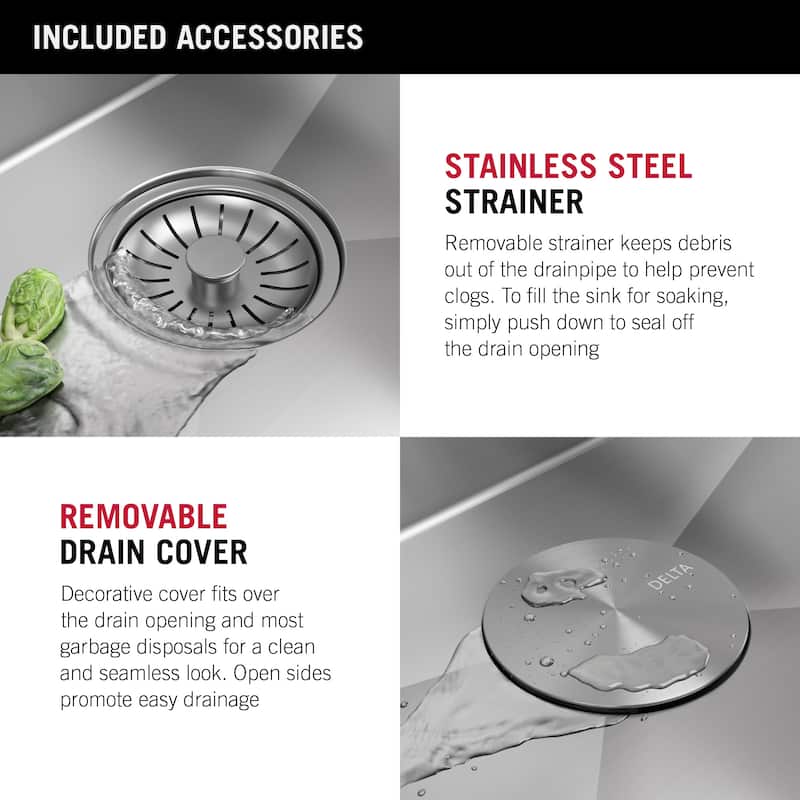 Delta 952138-T30S Marca 30" Undermount Single Basin Stainless Steel