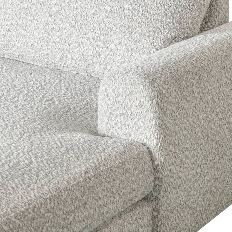 Reid 123 in. Left or Right Arm Facing Rectangular Sectional Sofa with Round Arms