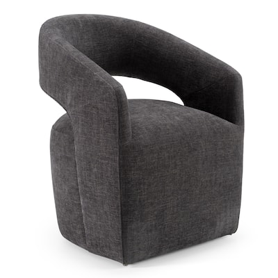 Modrest Angie Modern Dark Grey Fabric Accent Chair