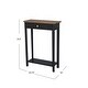 preview thumbnail 22 of 20, Marnie Two-tone 1-drawer Solid Wood Console Accent Table with Shelf by East at Main