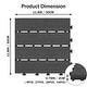 preview thumbnail 3 of 18, Domi 12" x 12" HDPE Plastic Resin Interlocking Deck Tiles, Waterproof Outdoor Patio Flooring with Drainage Design