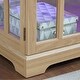 preview thumbnail 56 of 106, GDFStudio - Traditional Storage Curio Cabinet with Tempered Glass Doors and Lighted Display