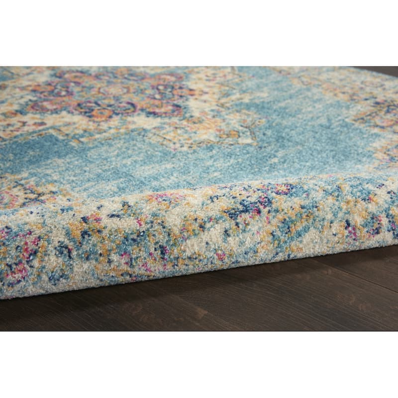 Rovu Power Loomed Floral Area Rug By HomeRoots - 9' x 12'