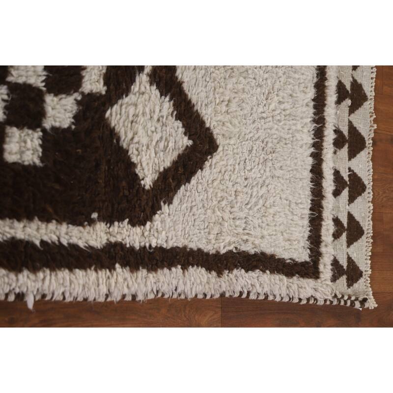 Plush Turkish Anatolian Runner Rug Handmade Wool Carpet - 3'2"x 12'1"