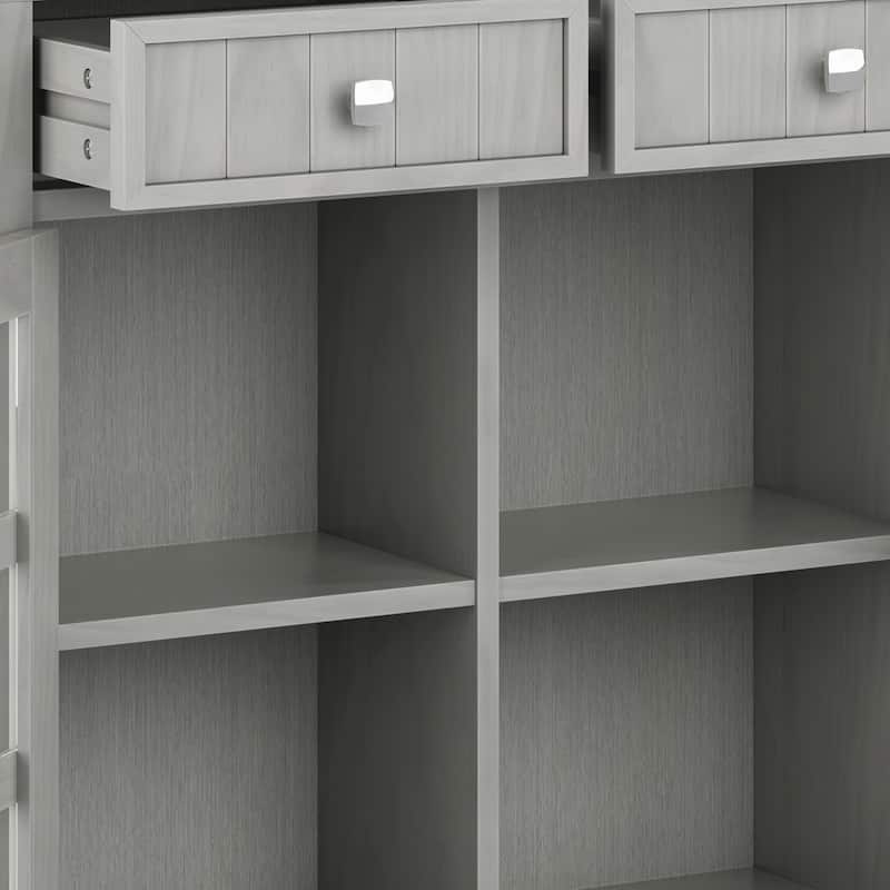 WYNDENHALL Normandy SOLID WOOD Entryway Storage Cabinet