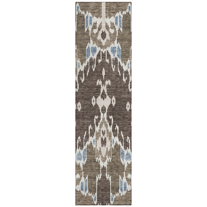 Machine Washable Indoor/ Outdoor Chantille Boho Global Rug