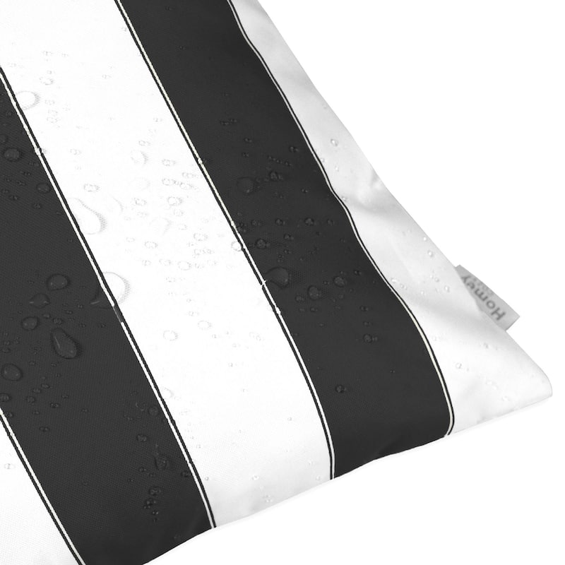 Olivia Striped Outdoor Throw Pillow
