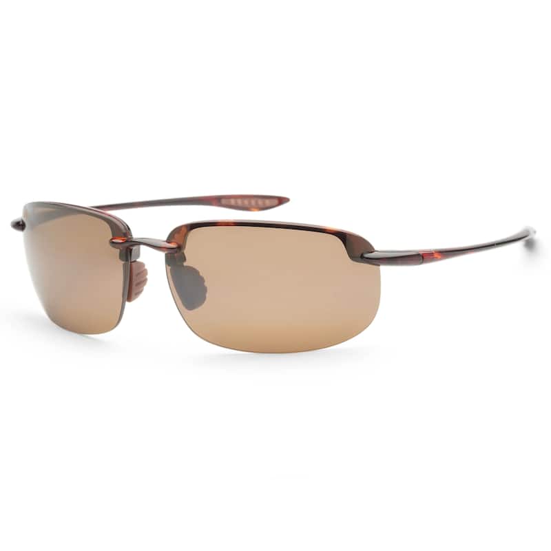 Maui Jim Men's Hookipa Xlarge 68 mm Brown Sunglasses MJ0456S-004