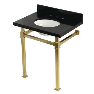 Kingston Brass KVPK30KOQ Monarch 30" Rectangular Granite, Stainless