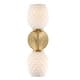 preview thumbnail 1 of 1, Designers Fountain D289M-2WS Dita 2 Light 17" Tall Wall Sconce Brushed Gold