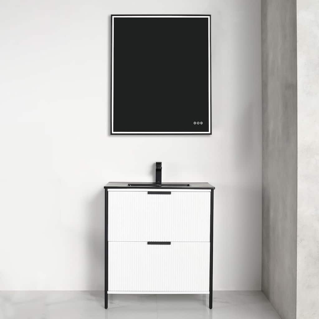 Blossom 30 Inch All Wood Freestanding Bathroom Vanity with Sink