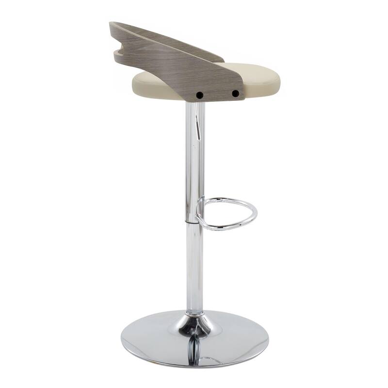Carson Carrington Simon Adjustable Bar Stool with Oval Footrest (Set of 2)