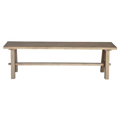 NPD Furniture Bedford 59 Inch Bench with A Base