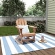 preview thumbnail 4 of 98, Polytrends Laguna Adirondack Eco-Friendly Poly All-weather Outdoor Rocking Chair Teak