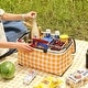 preview thumbnail 7 of 6, 30L Collapsible Insulated Picnic Basket with Lid, Sturdy Handles, and Waterproof Interior