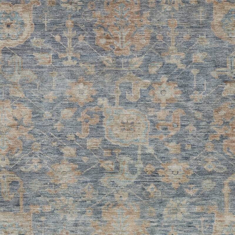 HomeRoots Damask Traditional Rectangle Outdoor Rug