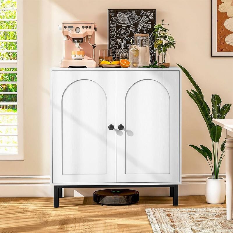 Bathroom Storage Cabinet Sideboard Buffet Cabinet with Shelf Doors - 15.75"D x 29.53"W x 31.5"H