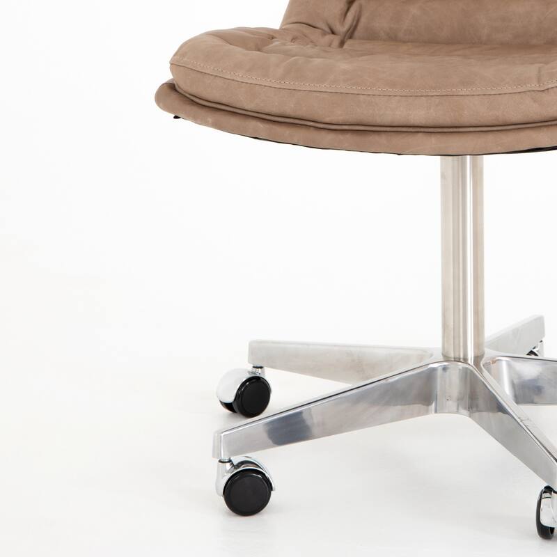 Tyler Desk Chair-Natural Washed Mushroom