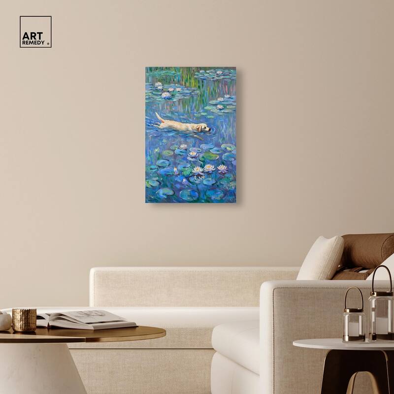 Lily Lagoon II Canvas by Modern Classic Art Remedy, Gallery Wrapped