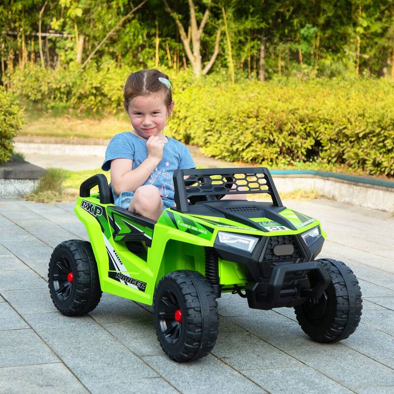 Electric 12V Ride On Mini UTV Car for Kids with Forward and Reverse, LED Lights, and Built-in Music, Battery Powered Vehicle