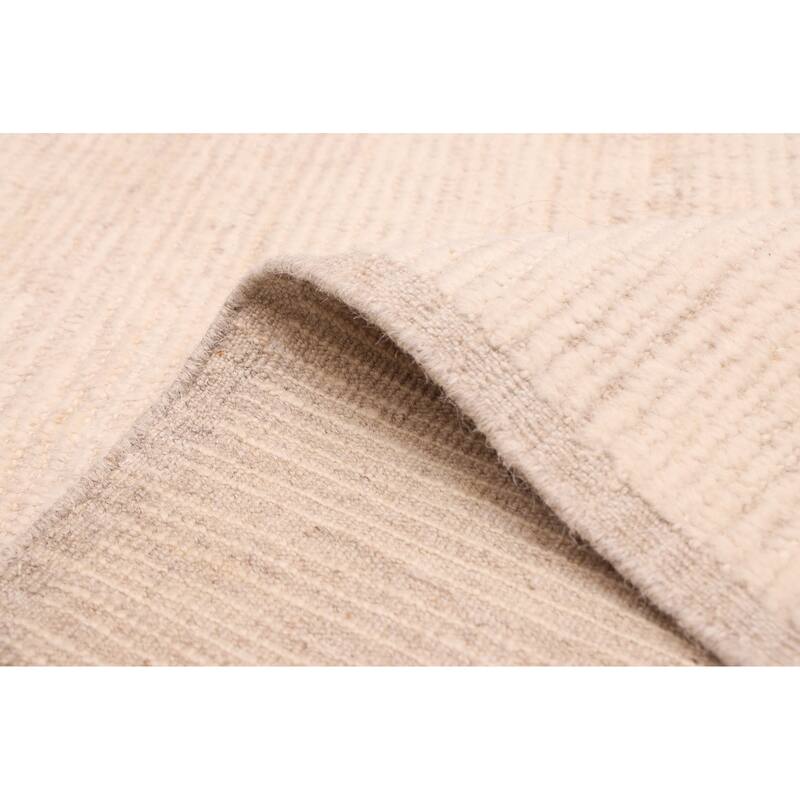 ECARPETGALLERY Hand-knotted Pak Finest Marrakesh Ivory Wool Rug - 9'1 x 11'9