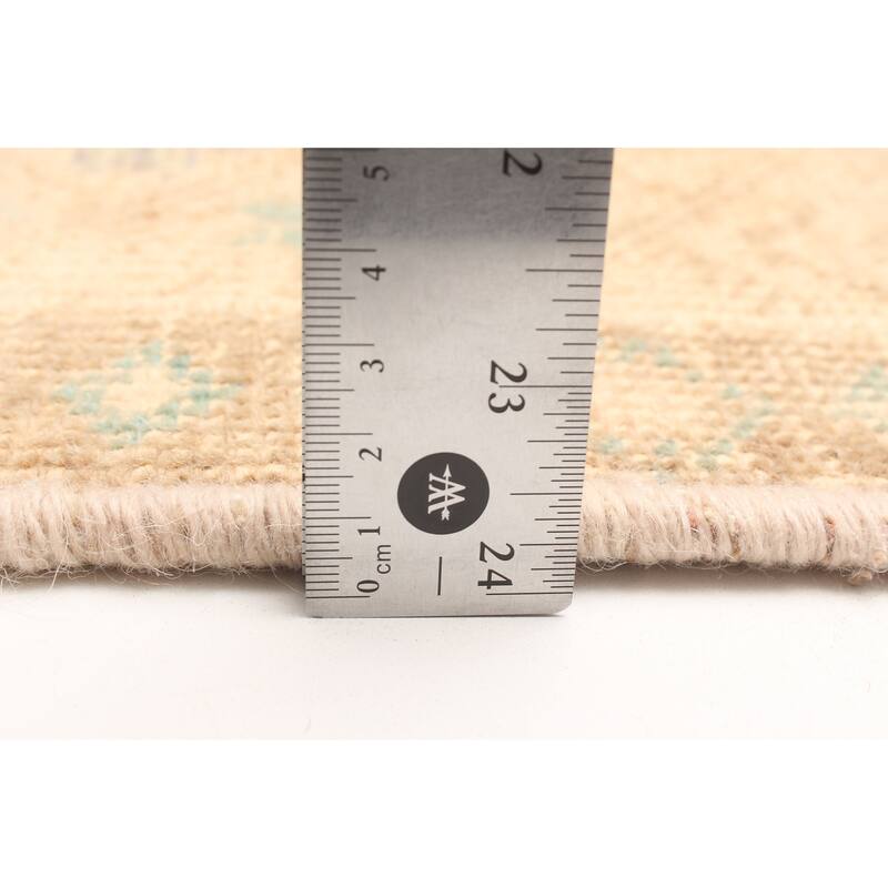 ECARPETGALLERY Hand-knotted Antalya Vintage Beige Wool Rug - 3'1 x 4'9