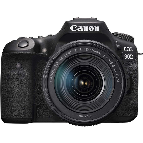 Canon 90D Digital SLR Camera with 18-135 is USM Lens. Opens flyout.
