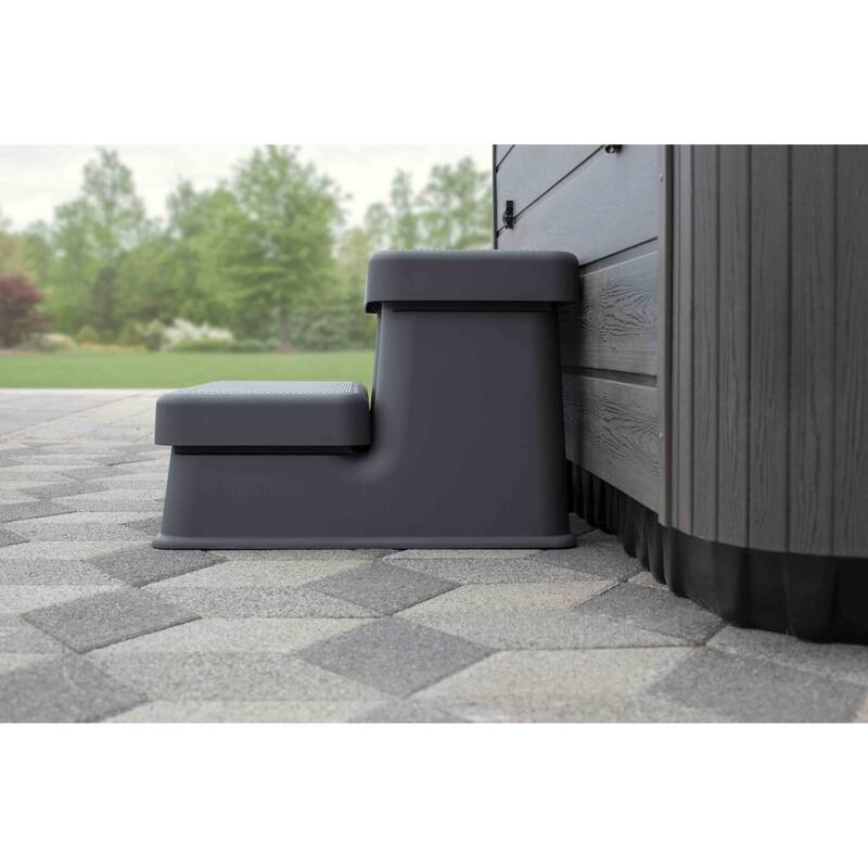 Buenospa Hot Tub Step Grey - 27.8 x 24.4 x 16.7