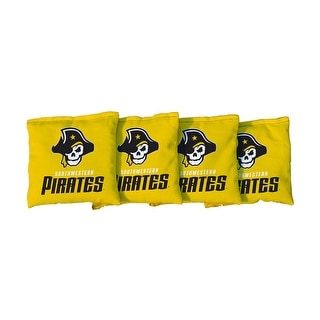 Yellow Southwestern University Pirates Cornhole Bags