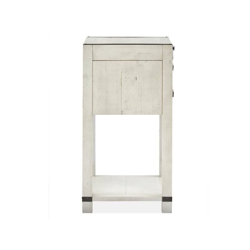 Magnussen Home Chesters Mill Alabaster Open Nightstand