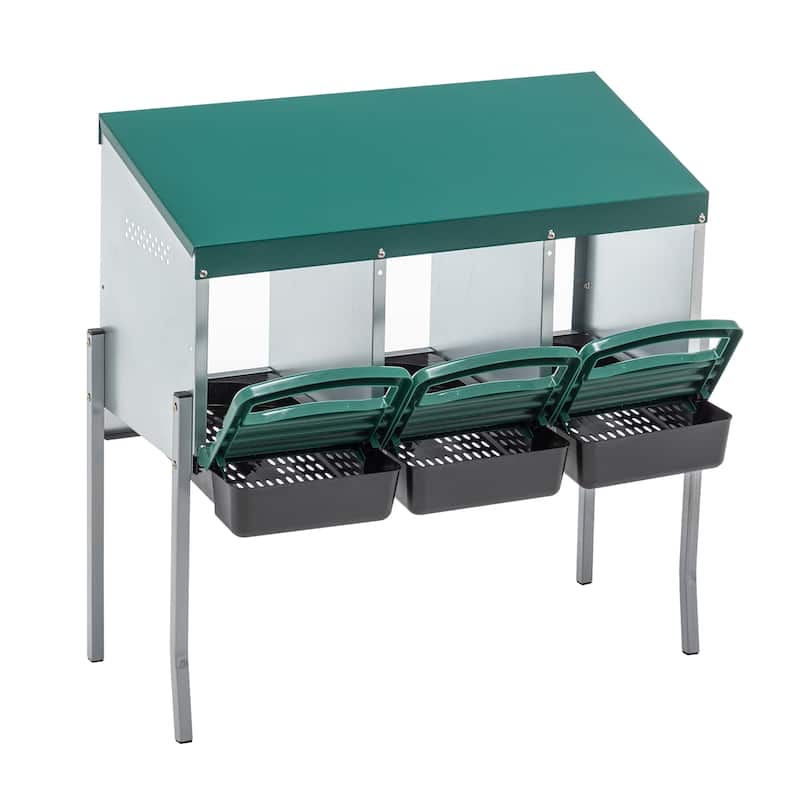 Nesting Boxes for Chickens 3 Holes Chicken Nesting Boxes with Legs