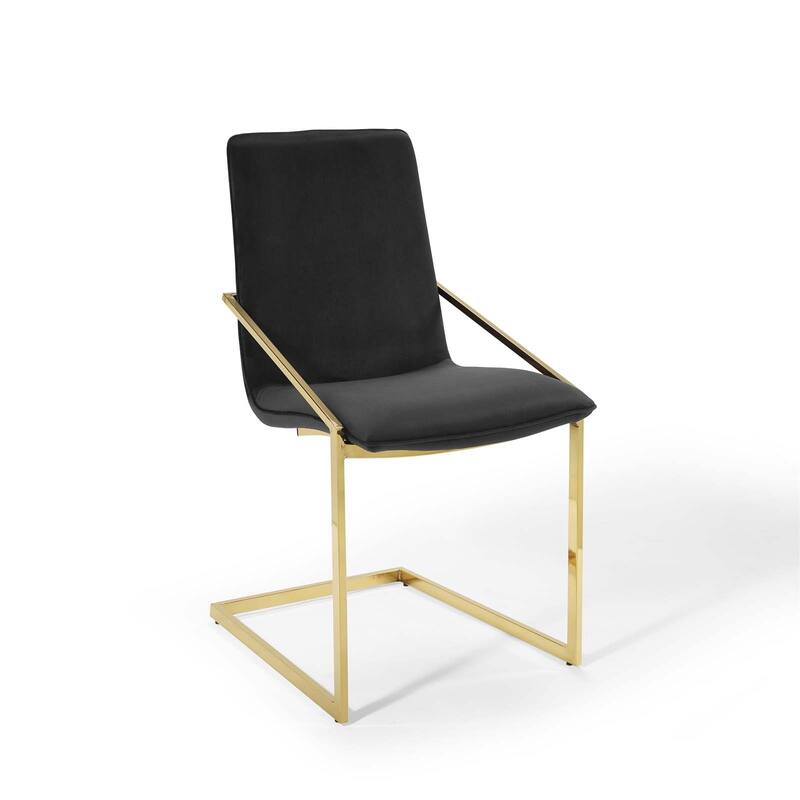 Silver Orchid Wlach Velvet Dining Armchair
