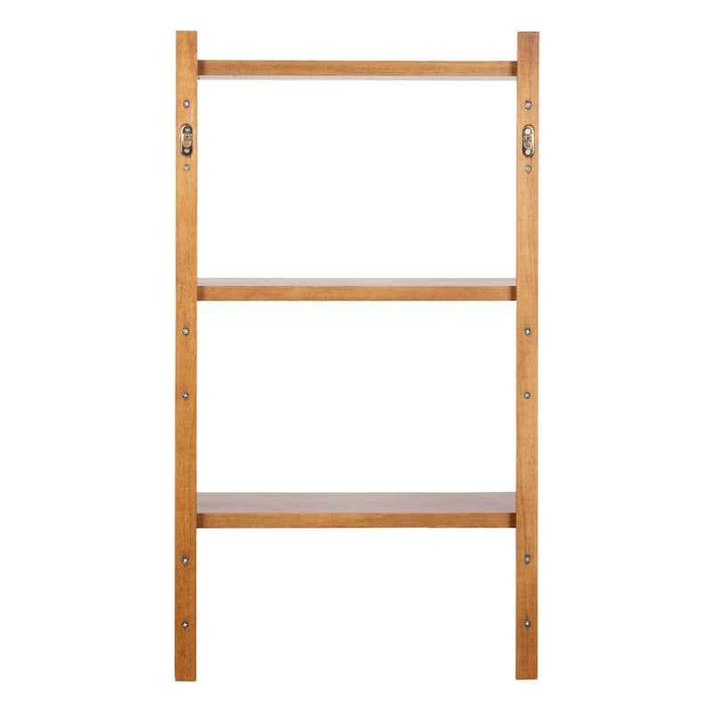 Kate and Laurel Meridien Mid-Century Wall Shelves