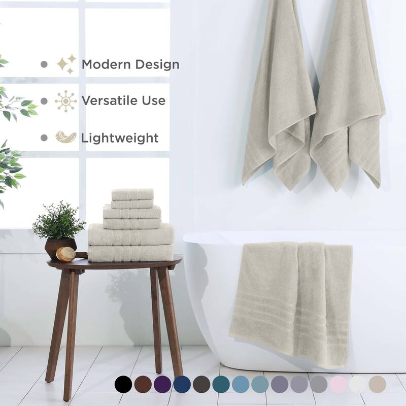 Martex Ultimate Performance Cotton Low-Lint Soft Absorbent Towel Set