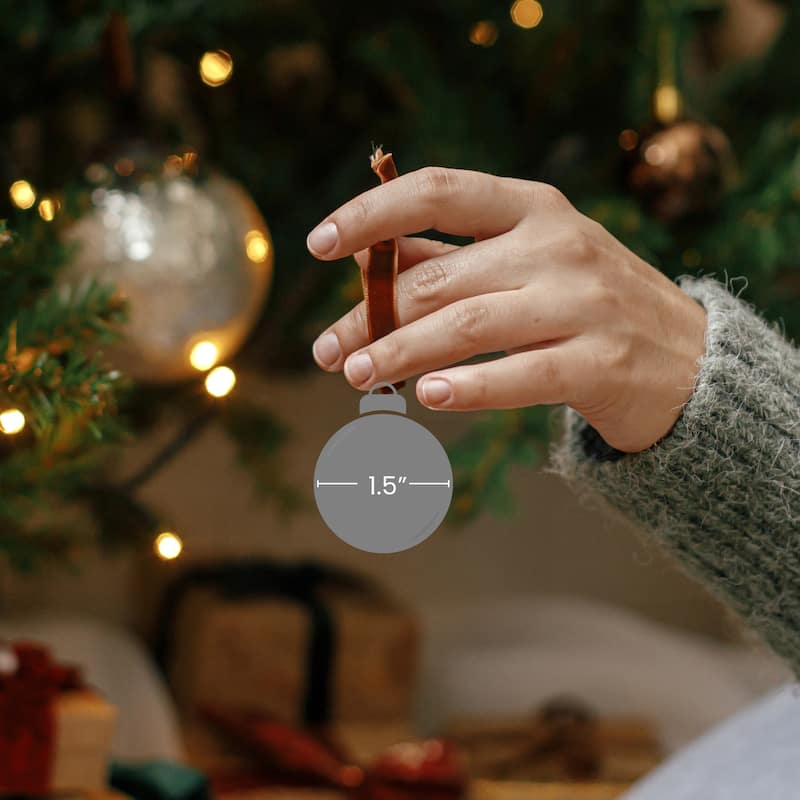 Matte Finish Glass Christmas Ball Ornaments 1.5" (40Mm) Pink 40Ct