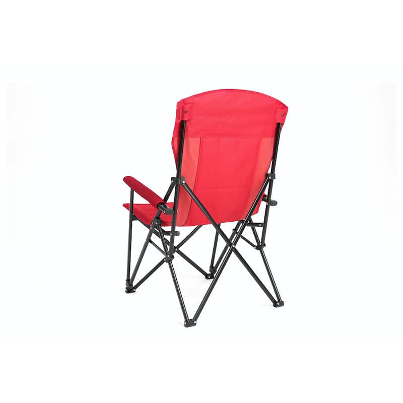 Portable Folding Lounge Chair with Cup Holder - Breathable & Durable