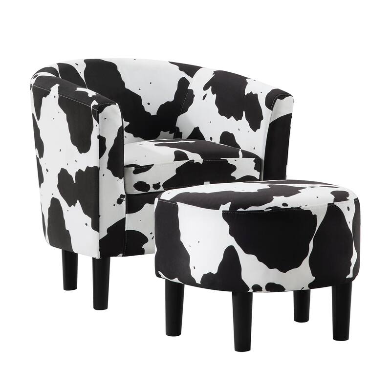 Convenience Concepts Take a Seat Churchill Accent Chair with Ottoman