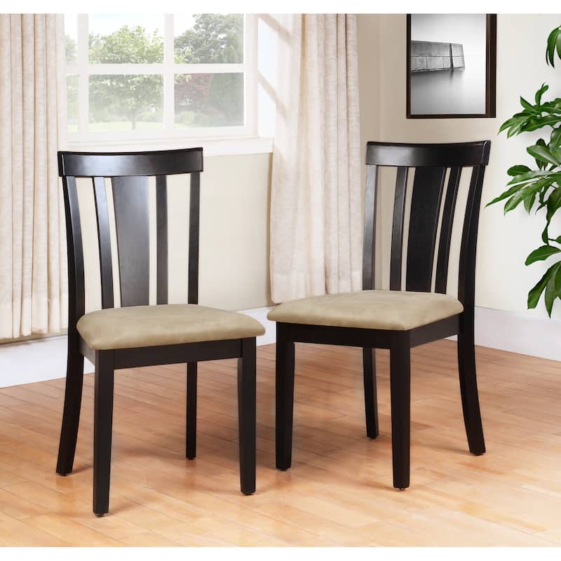 Wilmington Black Round Pedestal 5-piece Dining Set by iNSPIRE Q Classic