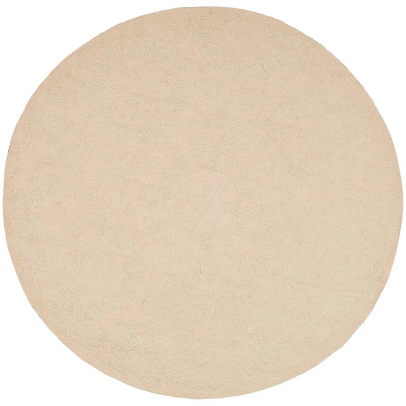 Martha Stewart by SAFAVIEH Terrazza Cotton Rug - 6' Round - Stucco