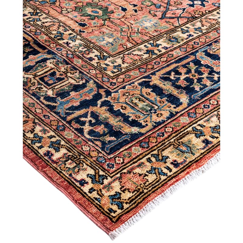 Serapi One-of-a-Kind Hand-Knotted Area Rug - Pink - 8' 11" x 12' 0"