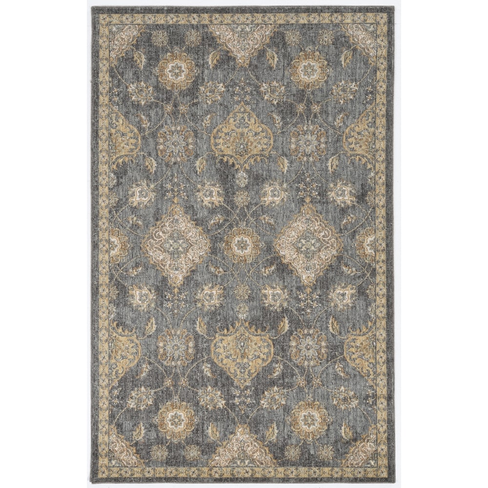 Copper Grove Wool Distressed Traditional Ivory Area Rug