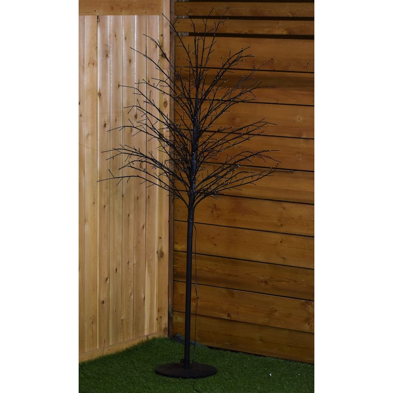 5 FT Micro Dot Outdoor LED Black Tree Christmas