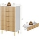preview thumbnail 12 of 18, Modern Design 5 Drawer Dresser, Storage Cabinet for Bedroom, Living Room, Closet, Hallway
