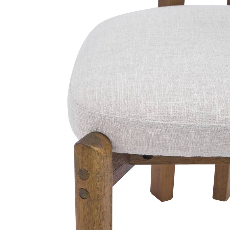 Christopher Knight Home - Aurelio Solid Rubberwood Upholstered Dining Chair