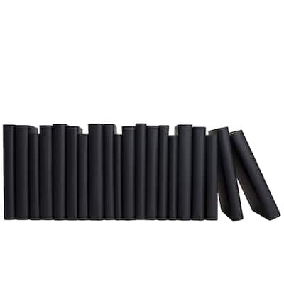 Books Black Decorative Accessories: Onyx Wrapped Color By The Foot
