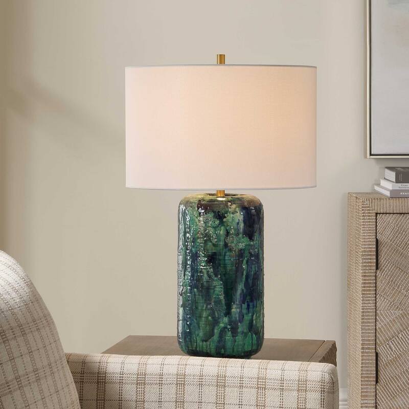 Uttermost Out Of The Blue Table Lamp - 16.00" W x 26.00" H x 16.00" D