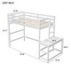 preview thumbnail 4 of 13, Twin High Loft Bed with Ladder,Guardrails