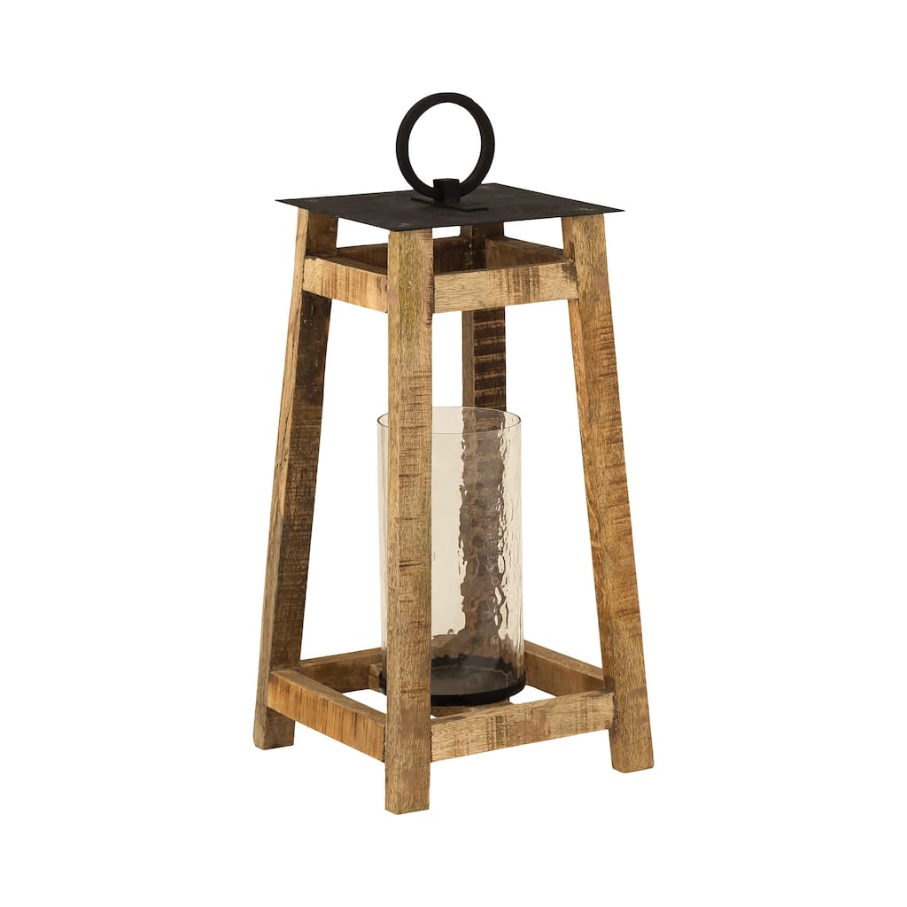 Elk Home Ridgetop Gray Finish Wood 10 Inch Wide Lantern