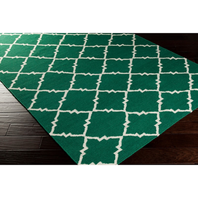 Hand-woven Villach Flatweave Wool Area Rug